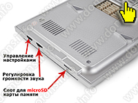 Элементы управления видеодомофона - HDcom W-706AHD-IP